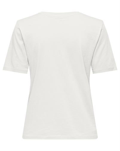 Only - ONLHappy O-Neck T-Shirt - Cloud Dancer